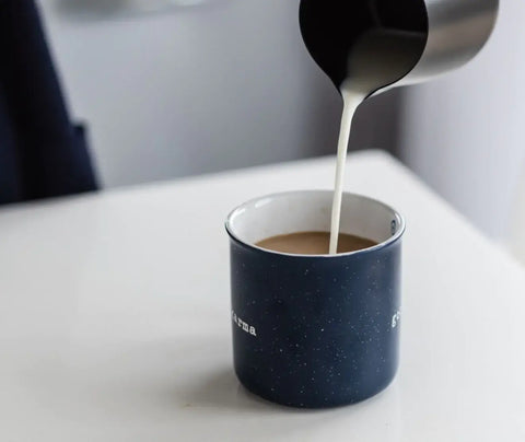 pour over coffee in a coffee mug