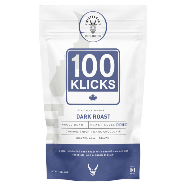 100 KLICKS | DARK ROAST COFFEE BEANS