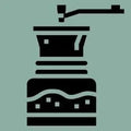 manual coffee grinder icon