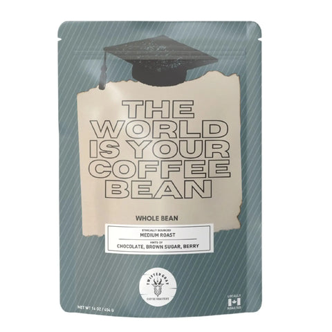 Coffee Lovers Gifts | World Is Your Coffee Bean | Graduation Gift