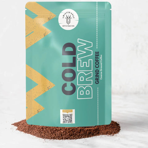 A 1 lb bag of pre ground coffee for making cold brew.
