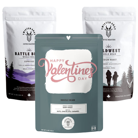 A valentines gift for husband by Twisted Goat Coffee Roasters.