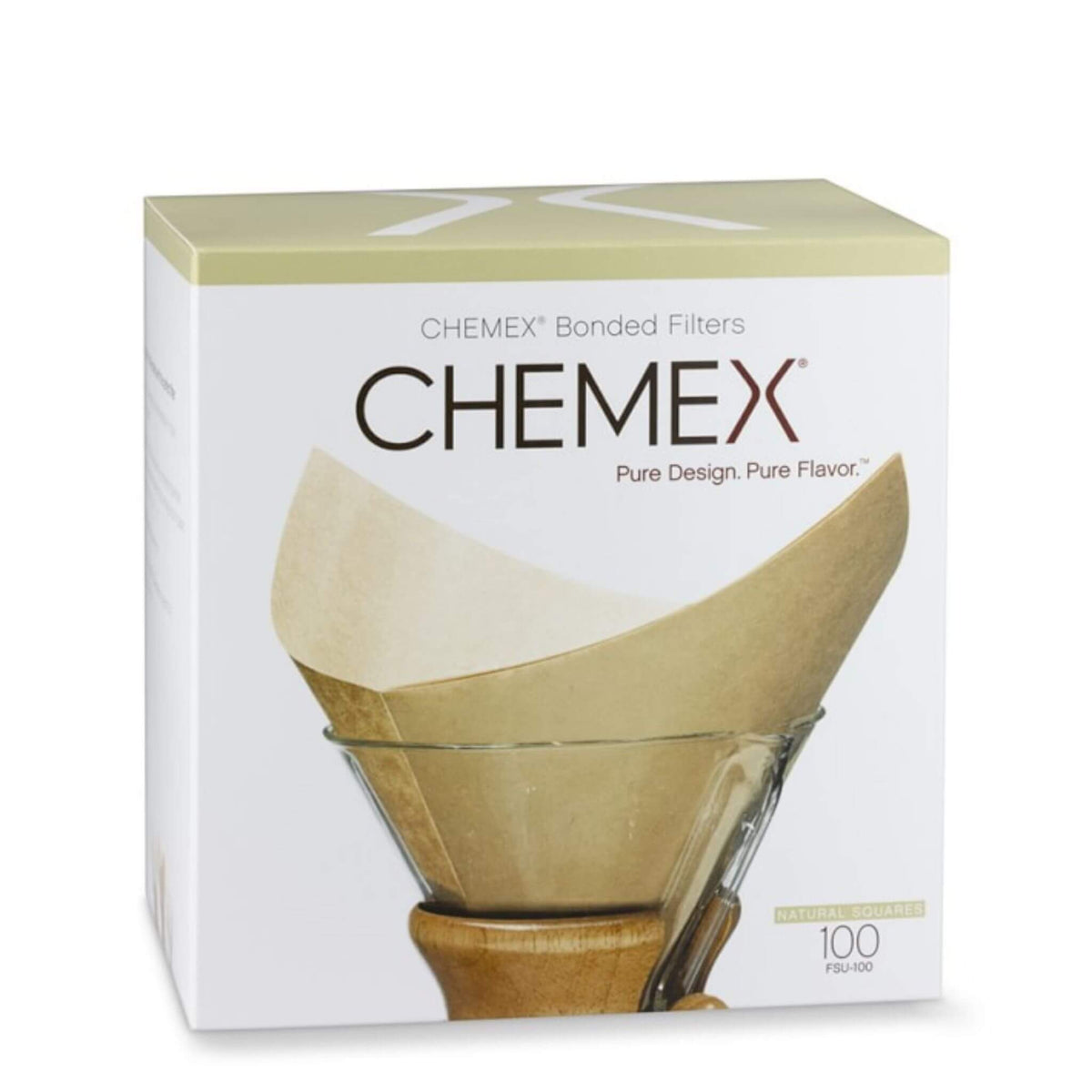 Chemex Coffee Filter Box Of Bleached Filters 100 Count